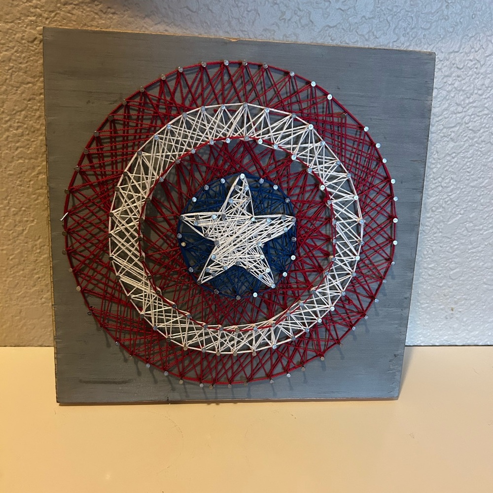 Captain America string Art Decor